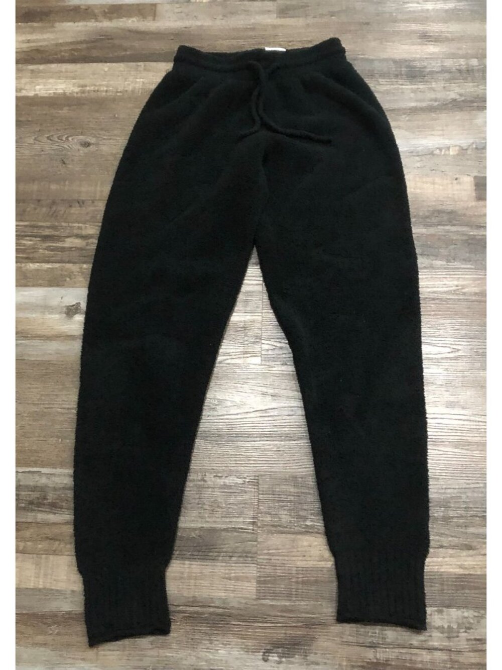 Nike Phoenix Cozy Knit Boucle Oversized Black Joggers Womens Small